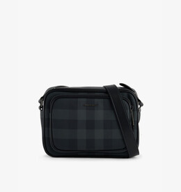 Сумка через плечо из ткани с покрытием Paddy Check Burberry, черный r04314277 | charcoal