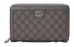 Дорожная сумка Ophidia Canvas с кожаной холщовой сумкой, женская, серая Gucci 751610-uulbn-1244