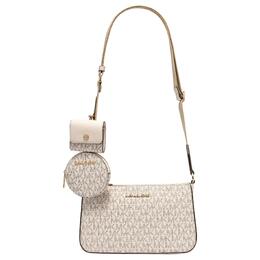 Michael Kors Сумка через плечо из искусственной кожи Trumpets женская, ванильно-белая 35s2gtvc1b278
