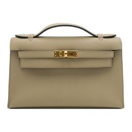 Hermes Мини-сумка Kelly Swift из кожи Kelly, женская 8Q Marfa бежевого цвета h049417cc8q