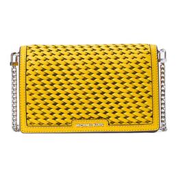 Michael Kors Сумка через плечо Jet Set из кожи, среднего размера, женская, цвет одуванчик желтый 32t4sj6c2t-bright dandelion