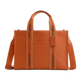 Coach Сумка-тоут Smith Refined из зернистой кожи, сумка для покупок, сумка на плечо, сумка через плечо, большая женская сумка оранжевого цвета cu997-imnl4