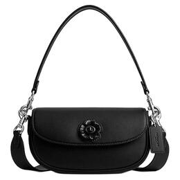 Coach Сумка-седло из коровьей кожи, портативная сумка через плечо, сумка через плечо, обычная женская, черная cu536-mwbk