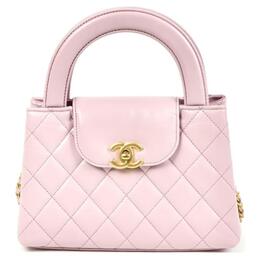 Chanel Сумка через плечо из телячьей кожи, мини-сумка, женская, светло-розовая as4416-b15566-ny558