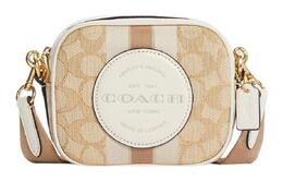 Coach Сумка через плечо Dempsey Leather Camera Bag Mini, женская, светло-хаки c9120-imdqc