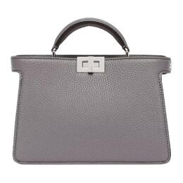 Сумка-мессенджер Peekaboo ISeeU из телячьей кожи, серая, мужская Fendi 7va582-ama3-f1q15