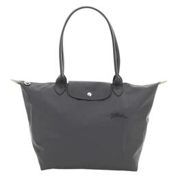Женская серая нейлоновая сумка-туба на одно плечо Le Pliage Longchamp l1899919p661