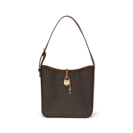 Michael Kors Сумка через плечо из холщовой ткани с покрытием, маленькая, женская, темно-коричневого цвета 35f4g1ys5b-brown