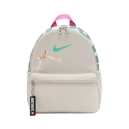 Nike Детский рюкзак без дна из янтарной ткани, обычный, серо-белый ba5559-104(team189-无底洞) | rainy waltz amber