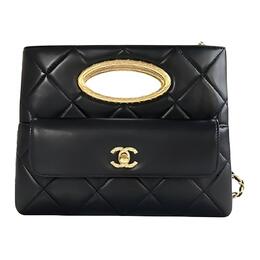 Chanel Кожаная сумка через плечо, женская, черная as5033-b17663-94305