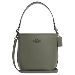 Coach Сумка-ведро City Leather, портативная сумка через плечо, сумка через плечо Trumpets, женская, зеленая ct801-qbmgr