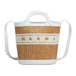 Маленькая сумка-ведро с вышитым логотипом Tropicalia на завязках Marni scmp0056l5p7945zo822