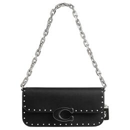Coach Сумка IDOL из коровьей кожи, сумка через плечо, женская, среднего размера, черная cu038-lhblk