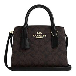 Coach Сумка через плечо из искусственной кожи с коровьим спилком, женская, черная, Trumpets cv974-imxaq