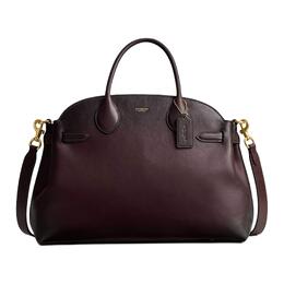 Сумка-туба Empire Carryall из натуральной кожи, сумка через плечо, женская сумка-туба цвета мерло Coach cw616-b4mer