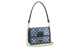 Louis Vuitton Сумка Dauphine Denim Daphne, женская, среднего размера, синяя m59631