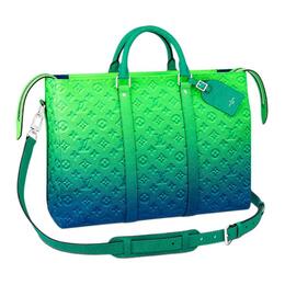Louis Vuitton Сумка-тоут Keepall Taurillon Illusion Blue/Green m59688