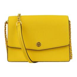 Tory Burch Сумка Robinson из коровьей кожи, через плечо, среднего размера, женская, желтого цвета 62020-787