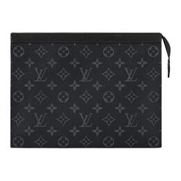 Louis Vuitton Клатч Voyage Monogram Eclipse Mm Черный/Серый m61692