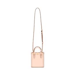 Tory Burch Сумка-шоппер из кожи с монограммой T, сумка-шоппер, сумка через плечо, женская, мини, нежно-красная 158515-652