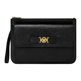 Versace Клатч MEDUSA BIGGIE Series из козьей кожи, черный, мужской 1015817-1a10544-1b00v
