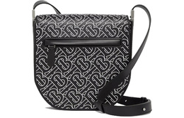 Burberry Кожаная сумка через плечо, мини-сумка мужская, черно-белая 80492681