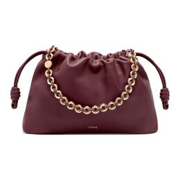 Loewe Тубы-клатчи Flamenco из мягкой овечьей кожи наппа, женские, бордовые a411fpdx01-7240