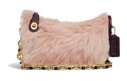 Coach Сумка-кошелек Swinger Wool с дубленой кожей, женская, розовая c5431-b4oxb