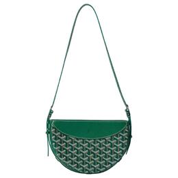 Goyard Сумка-мессенджер Swift Bag из холста с телячьей кожей, унисекс, зеленые hirondpmlty-09cl09p