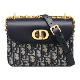 Christian Dior Сумка через плечо из хлопка с коровьей кожей в стиле пэчворк, мини-сумка через плечо для женщин, синяя s2360unko-m928