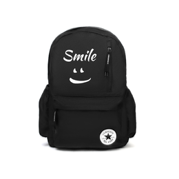 Converse Рюкзак из полиэстера среднего размера, унисекс, черный cv2213004ps-001(team189-幸运符号) | black
