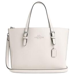 Coach Сумка-шоппер из коровьей кожи Mollie, сумка-шоппер, сумка через плечо, женская сумка среднего размера, белая cv966-svha