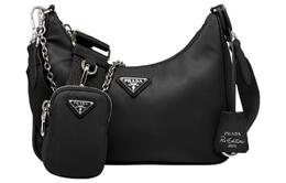 Prada Переиздание 2005 года, сумка через плечо, нейлон, черный 1bh204-r064-f0002-v-v9l