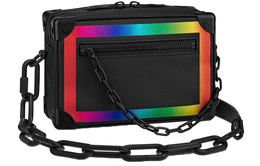 Louis Vuitton Сумка Soft Trunk Taiga Mini Black/Rainbow m30351