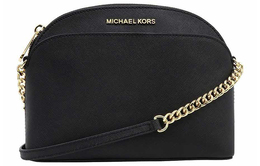 Michael Kors Сумка-купол Jet Set из коровьей кожи, сумка через плечо, женская, чисто-черная 35s9gtvc2l-black