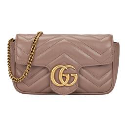 Сумка через плечо GG Marmont из кожи, очень маленькая, женская, цвет "молочный чай" телесного цвета Gucci 476433-dsvrt-5729