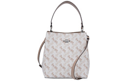 Coach Сумка-ведро Town из шагреневой кожи, через плечо, среднего размера, женская, розового цвета 236-svqb9