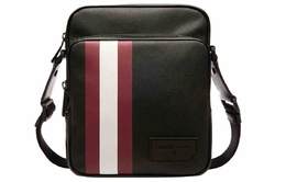 Bally Сумка через плечо из холщовой ткани с покрытием, обычная мужская, черная sebert-of-06