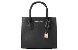 Michael Kors Сумка-тоут Mercer Leather, сумка через плечо, женская, среднего размера, чисто-черная 30s0gm9m6l-001