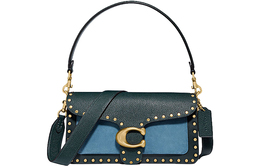 Coach Сумка God Of Wine из коровьей кожи, женская, зеленая, на плечо, полосатая 92151-b4pvx