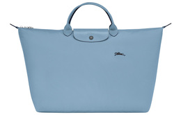 Сумка-мешок Le Pliage из коровьей кожи, среднего размера, женская, цвета озера Longchamp, Lake Blue 1623619329 | lake blue
