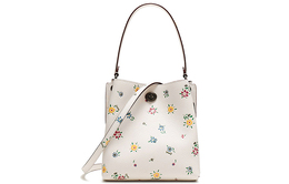 Coach Женская кожаная сумка-ведро Trumpets Chalk White 1041-v5chk