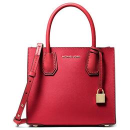 Michael Kors Кожаная сумка-саквояж, свадебная сумка, переносная сумка через плечо, женская сумка через плечо среднего размера, красная 30s0gm9m6l-bright-red