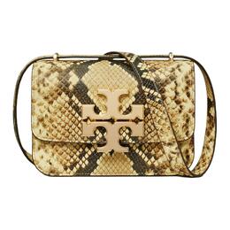 Tory Burch Сумка Eleanor из овчины через плечо, сумка Trumpets, женская, кориандрового и черного цветов 158460-200