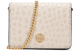 Tory Burch Сумка через плечо, женская, кожаная, цвет "Pebble White" 74914-252