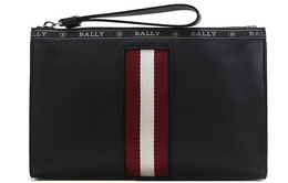 Bally Кожаный клатч для монет, обычный мужской, черный haig-10