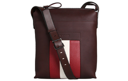 Bally Сумка-мессенджер из коровьей кожи, сумки через плечо, мужские сумки через плечо, коричневые baumas-101