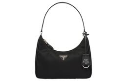 Prada Миниатюрная сумка через плечо Re-Edition 2005 из нейлона и сафьяна, черная 1ne204_r064_f0002 黑色