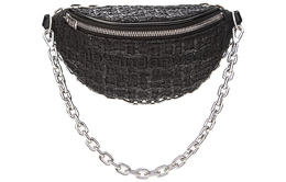 Alexander Wang Сумка через плечо Attica Plaid с вышивкой из кожи и хлопка, женская, черная 20c220f135