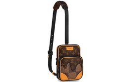 Louis Vuitton Сумка-слинг из коровьей кожи с покрытием NIGO, мужская, коричневого цвета, через плечо n40379